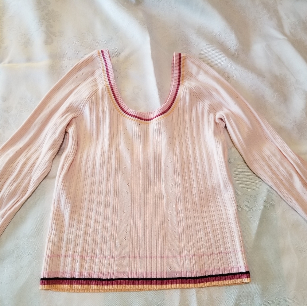 The Limited Light Pink Scoop Neck Top Sz M